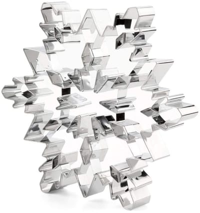 Dailygoods- Sneeuwvlokkoekjesvormen Roestvrij Staal - Koekjesvormen - Fondantbakvormen - Bakdecoratie - Voedselveilig - Licht en Duurzaam - Koekjesvorm