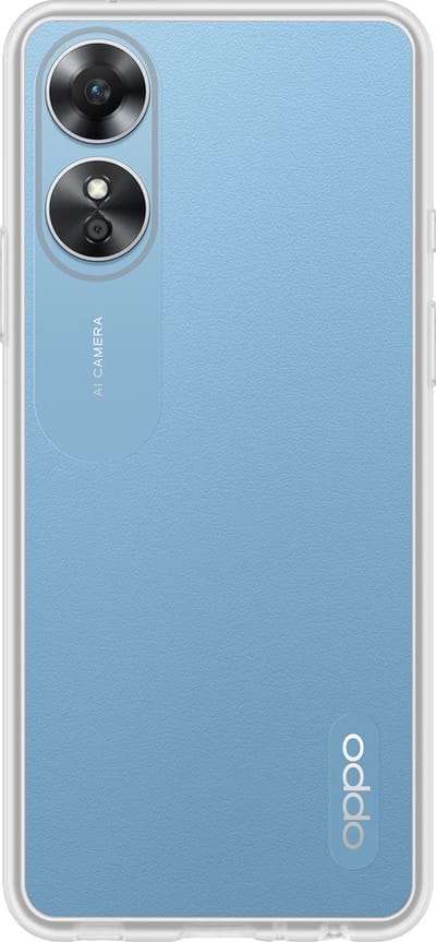 Hoes - Geschikt voor OPPO A17 - Sterk & Shockproof - Hoesje Cover - Siliconen Case - Transparant
