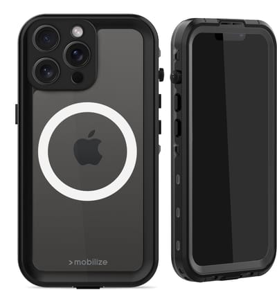 Mobilize Rugged Case hoesje geschikt voor Apple iPhone 15 Pro Max - Effen Transparant - Kunststof, TPU (Zacht)