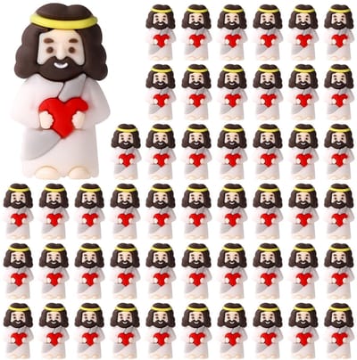 Dailygoods- Jezusbeeldjes 50 Stuks - Miniatuur Paasbeeldjes