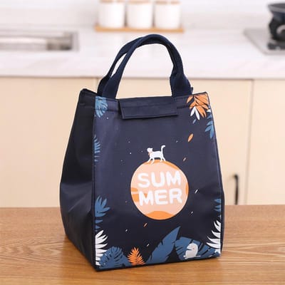 Sac à déjeuner en forme de lettre de dessin animé, Portable, isolé, en tissu Oxford, pour enfants et femmes, organisateur de petit déjeuner thermique, sac de rangement étanche