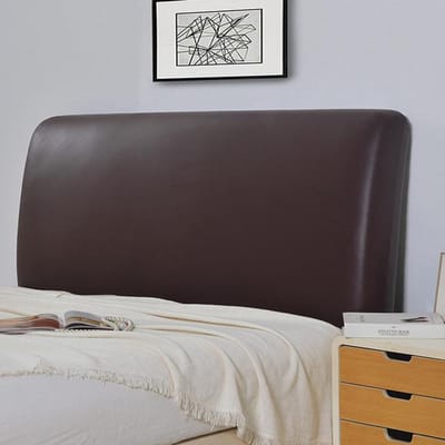 Hoogwaardige bescherming tegen het bed, stofkap, waterdichte kunstleren hoofdeindehoes, elastische all-inclusive bedhoofdrug 220x75cm