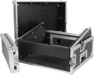 Flightcase 19'' - Power Dynamics PD-F2U8 - 2HE voorkant + 8HE bovenkant