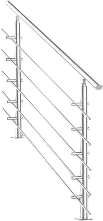 Trapleuning Roestvrij Staal - Balustrade Reling - Veiligheid Creëren - Balkon Leuning - 80 cm - Zilverkleurig