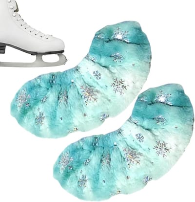 Schaatsbeschermers - Schaatshoezen Beschermhoezen - Schaatsen Onderhoud - Zachte Flanellen Voering - Verstelbaar - Groen