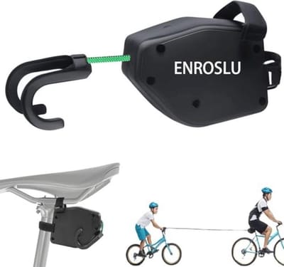 Intrekbaar Fiets Sleeptouw voor Kinderen - 2,5 m Fietstreinsysteem voor Ouders en Kinderen