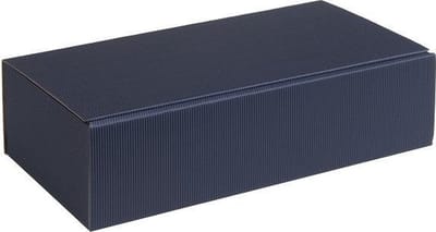 Wijndoos cadeauverpakking karton 36x18,5x9cm DONKERBLAUW (35 stuks)