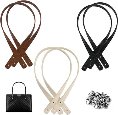 Vervangbare tas handgrepen en verstelbare schouderbanden van PU leer in zwart, bruin en beige voor DIY handtassen accessoires van 60 cm