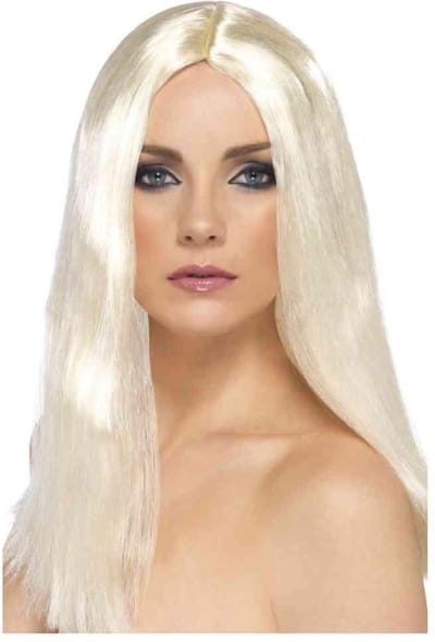Lange blonde pruik voor dames - Verkleedpruik - One size