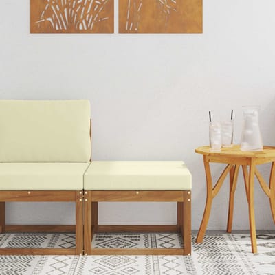 vidaXL - Buiten - Voetenbank - Massief - Acacia - Hout - Naturel