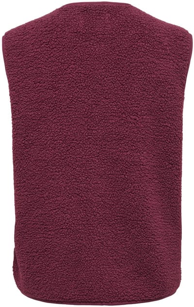 Jacqueline de Yong Gilet Jdysimina Teddy Waistcoat Otw Qiq N 15364610 Windsor Wine Dames Maat - M