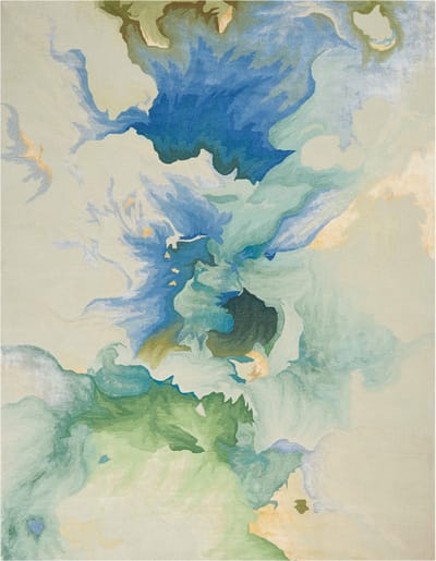 Nourison Prismatic Vloerkleed - 114 x 175 cm - Veelkleurig - Rechthoekig - Wol, Luxcelle - Eetkamer, Woonkamer - Abstract - Design, Modern