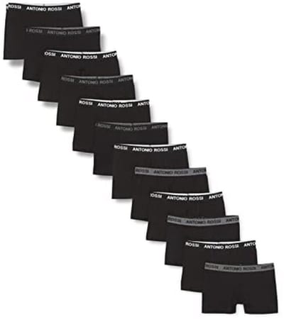 12-Pack Fitted Boxer Hipsters voor Heren - Comfortabele Boxershorts met Elastische Tailleband van Katoen