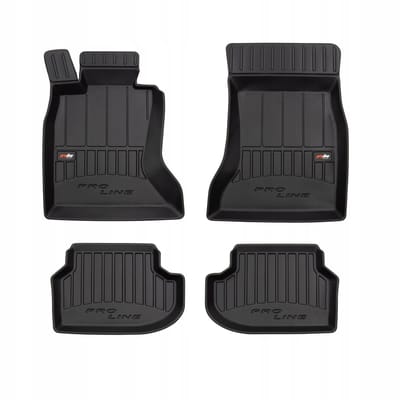 FROGUM PROLINE 3D Set - Rubberen Automatten + Kofferbakmat - Geschikt voor BMW 5 F10 Sedan (2013-2017) - Zwart
