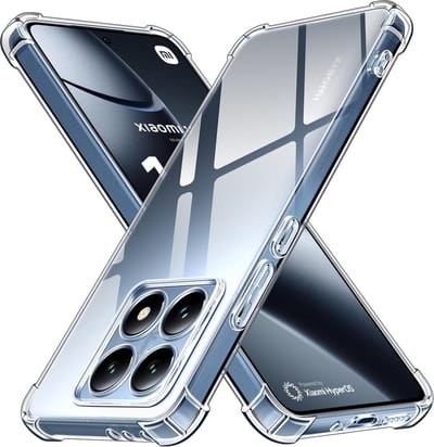 Casemania Hoesje Geschikt voor Xiaomi 14T - Transparant - Anti Shock Back Cover