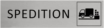 CombiCraft Aluminium Deurbordje "Spedition " 165x45mm met tape