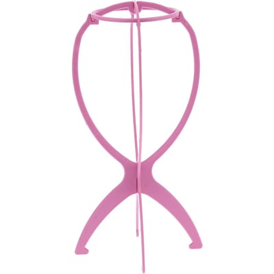 Professionele Pruikenhoofd Standaard Reizen Opvouwbare Pruiken Display Standaard Houder Rek voor Thuis Kapsalon Roos rozerode kleur