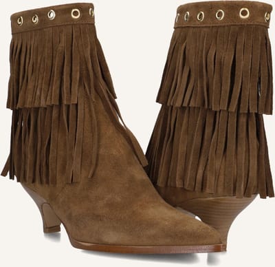 LINA LOCCHI Az52 Enkellaarsjes - Enkelboots met rits - Dames - Bruin - Maat 41