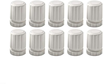 Handwiel Schakelaar Set - Radiator Knoppen - Verwarming Regelen - Robuust Kunststof - M30x1 5 - Wit