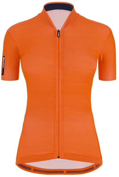 Santini Fietsshirt Korte mouwen Fluo Oranje Dames - Colore S/S Jersey For Women Flashy Orange - XL