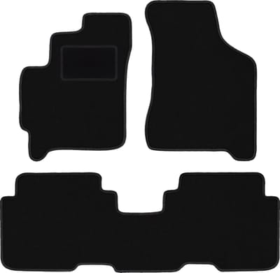 Zwarte veloursmatten voor: Kia Carens I minivan (1999-2006)