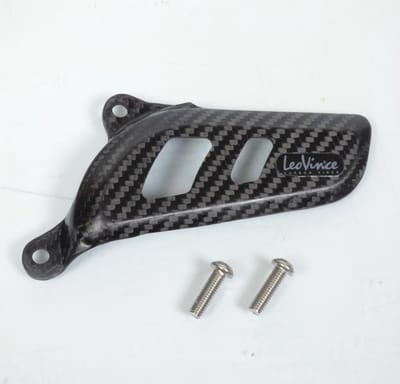 Cache pignon sortie boite carbone Leovince pour moto Suzuki 250 RM-Z Ie 2010 à 2012