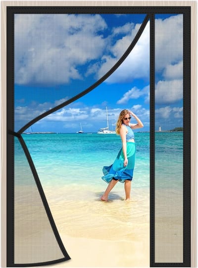 Hor voor Deur met Magnetische Zijopening 280x195cm - Houd Insecten Buiten
