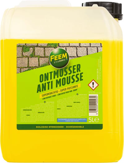 Feem Ontmosser - Groene aanslagverwijderaar-5 Liter -biologisch afbreekbaar