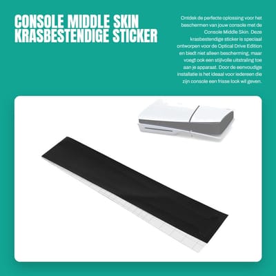 Dailygoods- Console Skin Krasbestendig - PVC Materiaal - Eenvoudig Te Installeren - Voor Optical Drive Edition - Inclusief Reinigingsdoekje - Speciaal Ontworpen - Console Sticker