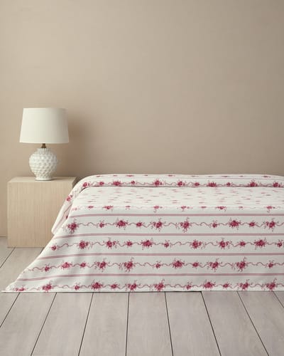 English Home - Deken - Zomerdeken - Tweepersoons - 100% Katoen - 200 x 220 cm - Roze
