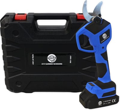 TETRA Tools RT-GS21 - Elektrische Snoeischaar - 21V Accu met Oplader- 1,5Ah Li-ion Batterij - Kunststof koffer