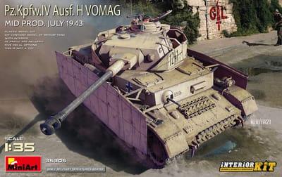 MiniArt Modelbouwpakket Militaire voertuigen - 35305 Pz.Kpfw.IV Ausf. H Vomag - Mid Prod. July 1943 Interior Kit Plastic - 1:35 - Modelbouw