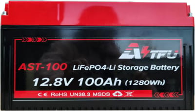 AST-200 12.8V 200AH ​​lithiumbatterij- hoge capaciteit, stabiele BMS-beveiliging, oververhitting, Bluetoothvoor kamperen, energieopslag en gebruik in voertuigen