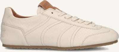Shabbies Amsterdam - Ciska Base Sneaker Leer Gebroken Wit - Maat 38