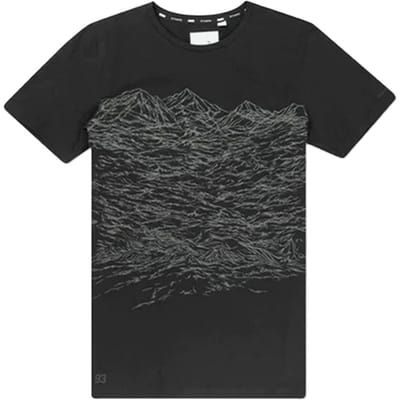 Puma x Stampd Wave Textuurprint Korte Mouw Zwart Crew Heren T-shirt 570919 01