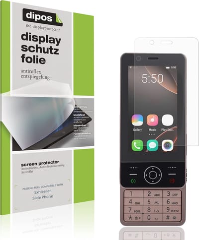 dipos – 4x Matte Beschermfolie geschikt voor Sxhlseller Slide Phone | Krasbestendige & antireflecterende Screenprotector Ultra-Thin