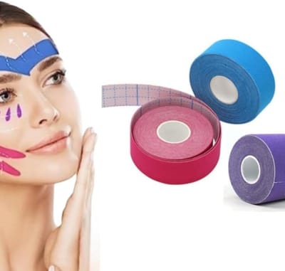 3 Stuks Gezichts Lifttape, Antirimpel Patches, Make-up Tape voor Strakkere Huid en Gezichtsversteviging