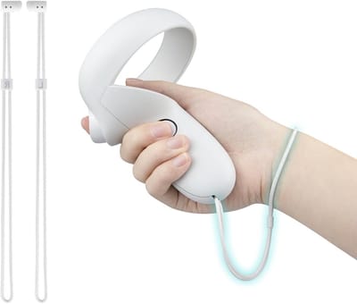 Verbeterde vervangingspolsbanden voor Meta Quest 2 - Duurzame en verstelbare handbanden voor Oculus Quest 2 VR controllers, eenvoudig zelf te installeren, perfect voor gaming en comfort