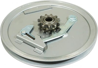 grijze transmissie poelie plaat voor bromfiets mbk 41 11dts steek 415 ina bus