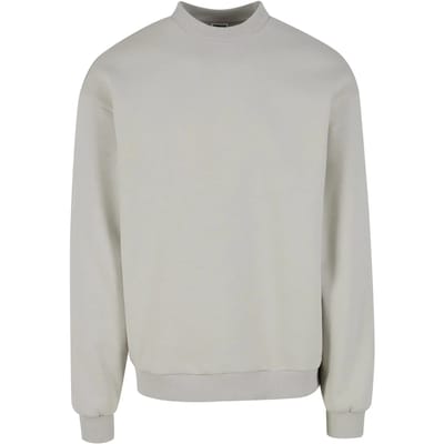 Urban Classics - Fluffy Crewneck sweater/trui - S - Grijs