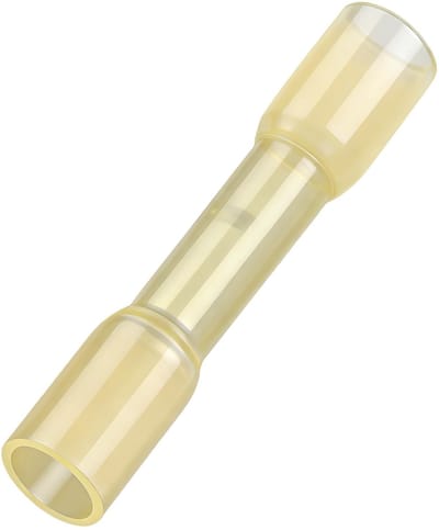 Dailygoody - Butt Splice Connector - Heat Shrinkable - 50 Pack - Geel - Elektrische Kabelverbinding - Geschikt voor 4-6mm2