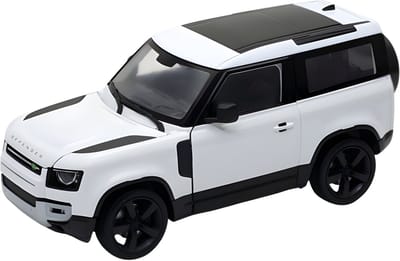 Welly Modelauto / speelgoedauto - Land Rover Defender 2020 - wit - 8 x 8 x 18 cm - schaalmodel