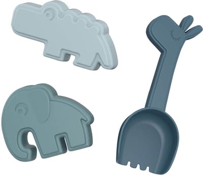 Done By Deer Sand Play Set Deer Friends Blue 3pcs