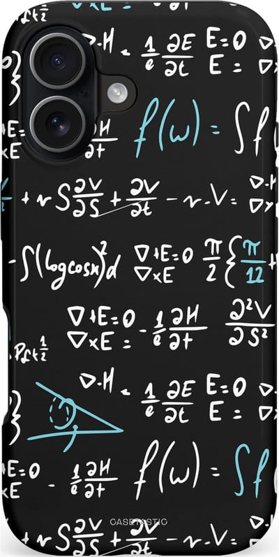 Casetastic hoesje geschikt voor Apple iPhone 17 - MagSafe - Dubbellaagse bescherming - Formule Finesse - Fashion Case - Zwart Grijs