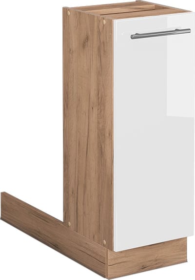Vicco Fame-Line Keukeneiland – 30 cm zonder werkblad Wit Hoogglans