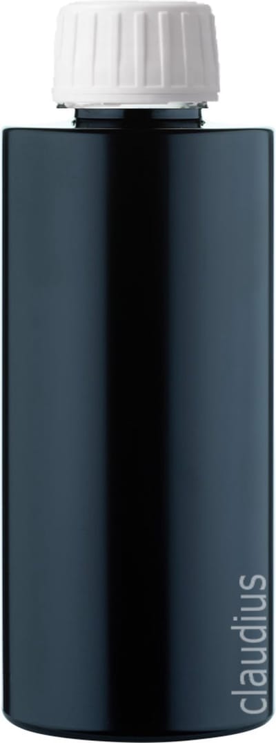 Lege Plastic Fles 300 ml PET zwart - met witte verzegeldop - set van 10 stuks - Navulbaar - Leeg