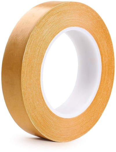 Dunne Dubbelzijdige Plakband - 20 mm x 50 m - Sterke en Permanente Hechting voor Metaal - Papier - Plastic - Glas - Hout - Etc