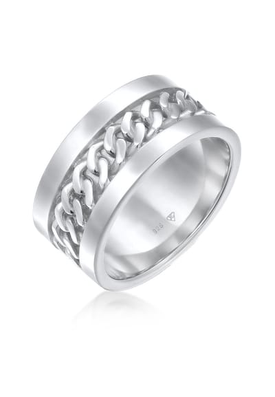 Elli - Ring - Dames Band Ketting Design Breed in 925 sterling zilver - Dames