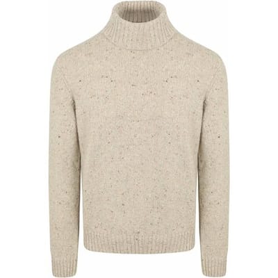 Suitable Coltrui Donnegal Tweed Eco Wool Beige - Maat XXL - Heren - Pullover