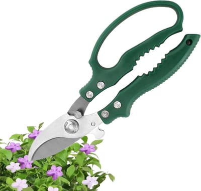 Tuinschaar Snoeischaar - Bloemensnijder Takkenknipper - Planten Verzorgen - Ergonomische ABS Grip - 21.5 cm - Gebogen kop